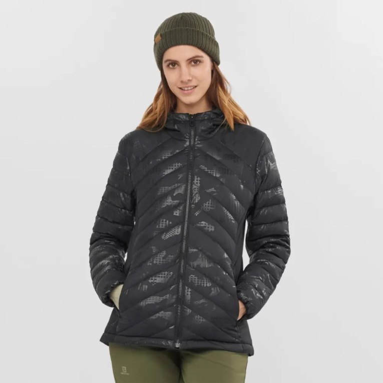 Jaquetas Isoladas Salomon Essential Xwarm Down Feminino Pretas | PT E84172